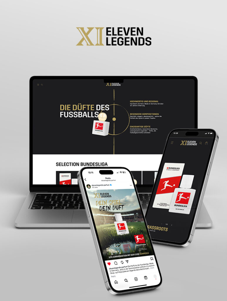 Eleven Legends Shop Design und Corporate Design