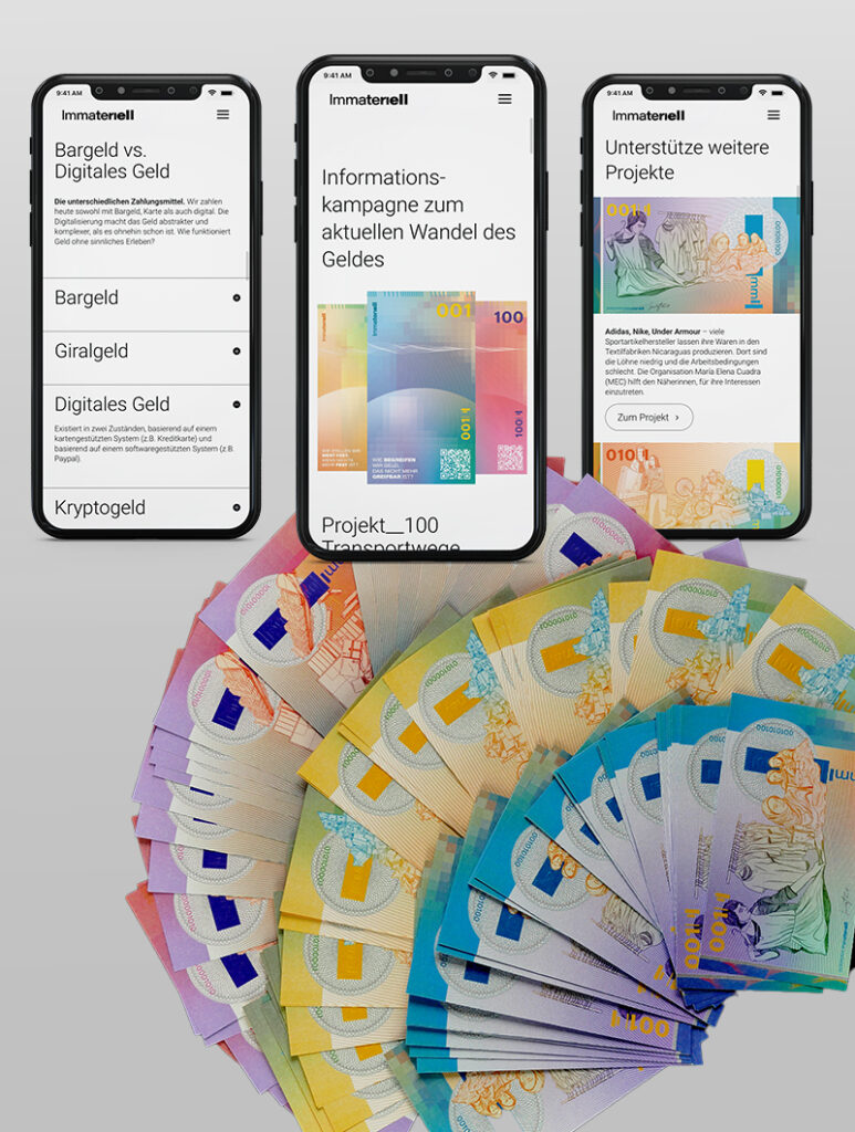 Crossmediale Kampagne über die Digitalisierung des Geldes